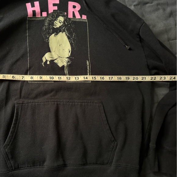 HER Hoodie Black in Color Sizes Medium or Large - Picture 4 of 6